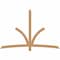 Ekena Millwork Davenport Timber Gable Bracket, Western Red Cedar, 84"W x 56"H x 1 1/2"D x 3 1/2"F, 16/12 Pitch GBW084X56X0204DAV00SWR - alternate 1
